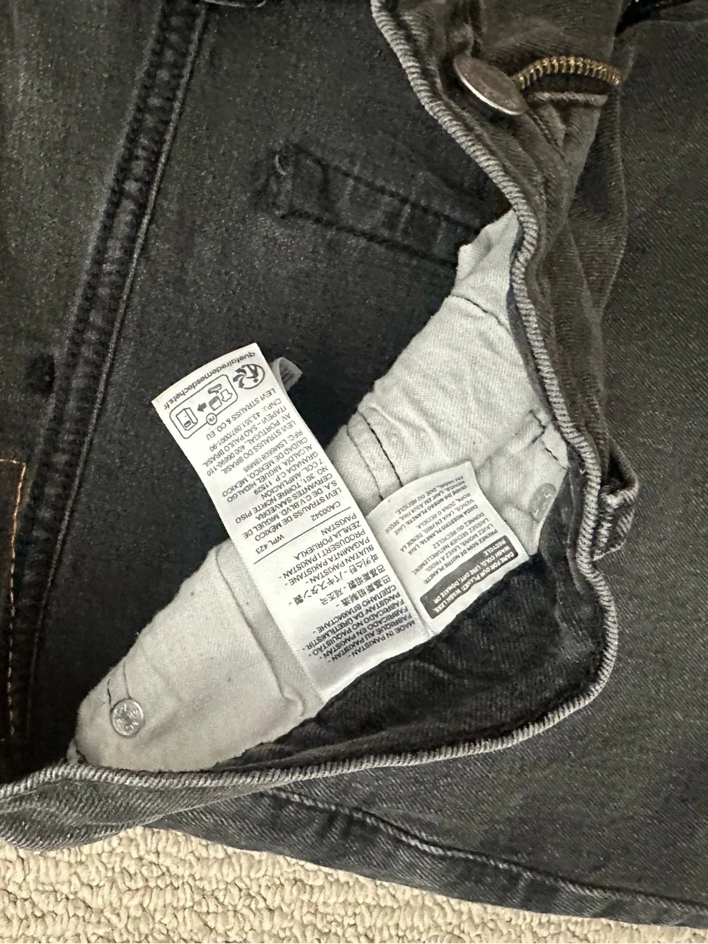 Levi's 511 Straight Jeans - Charcoal Gray